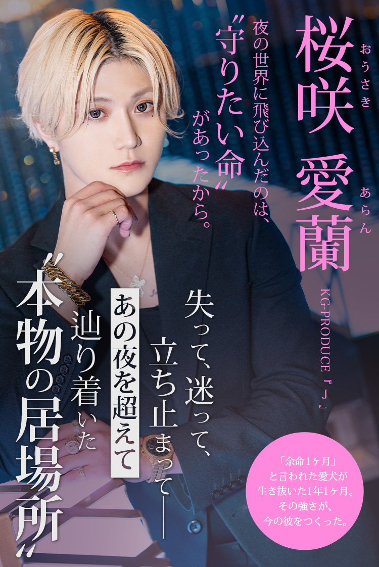 【J】桜咲 愛蘭 愛するものを守るために、ホストになった