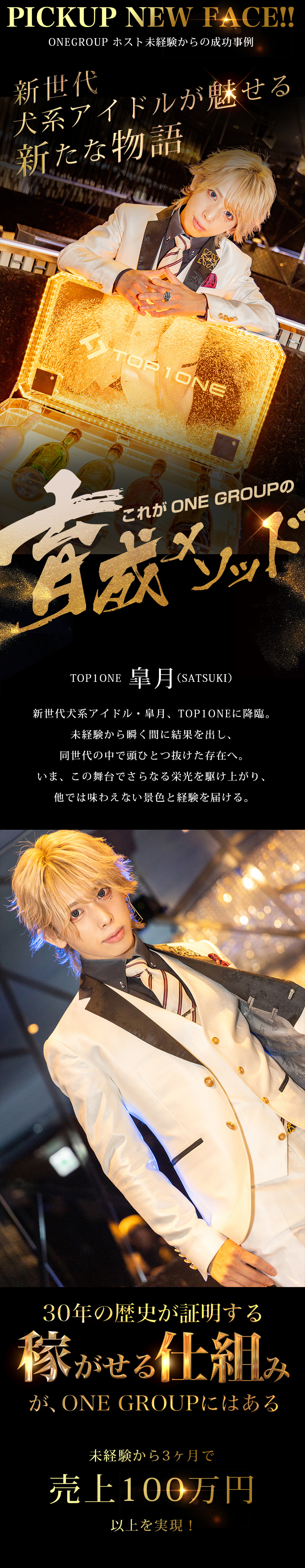 【ONE GROUP】#2 犬系ホストが魅せたTHE・新時代「皐月」 【求人特集】