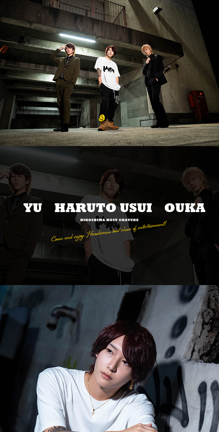 『b/n』のイケメン3人組がグラビアに登場!!