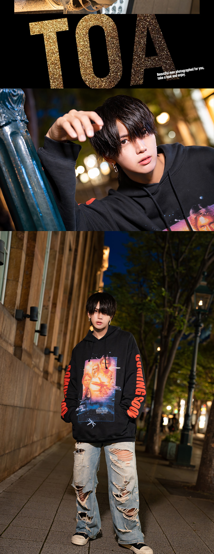 注目のホスト集団『FATE』の3人が、華麗にグラビアに降臨!