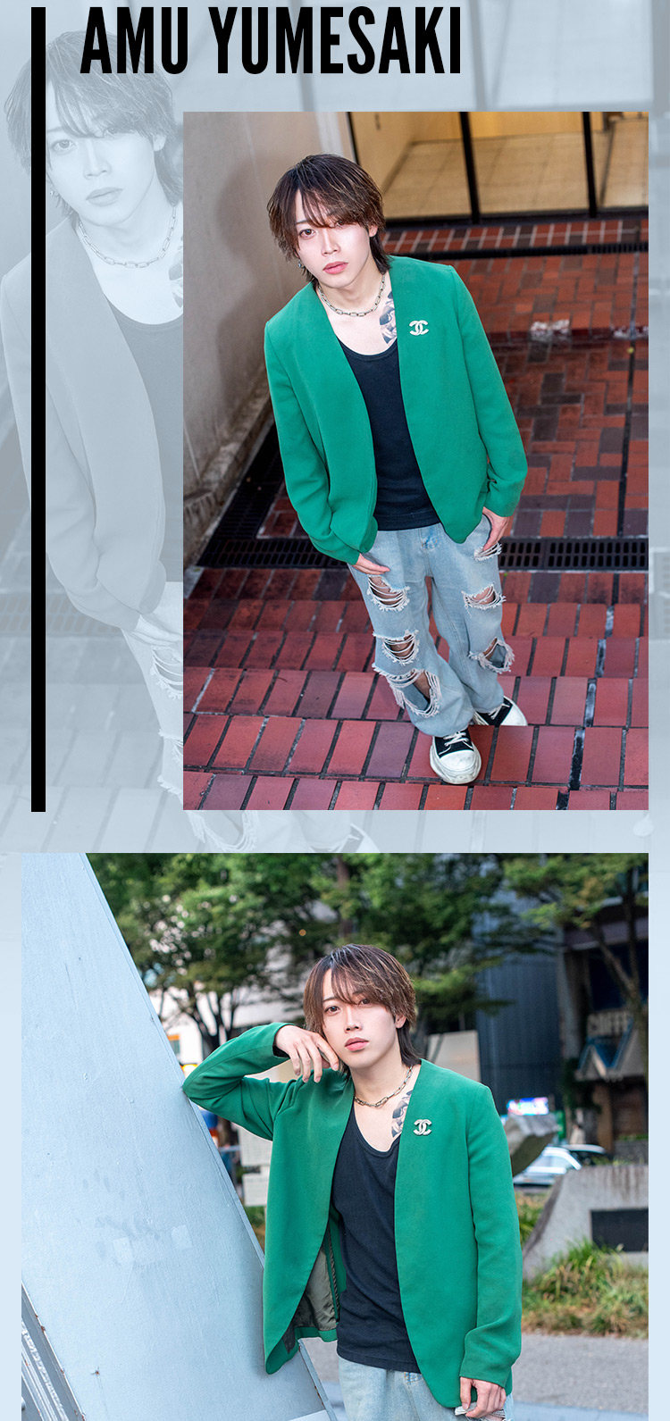 『JEALOUS』のスタイリッシュな3人組がグラビアに登場!!