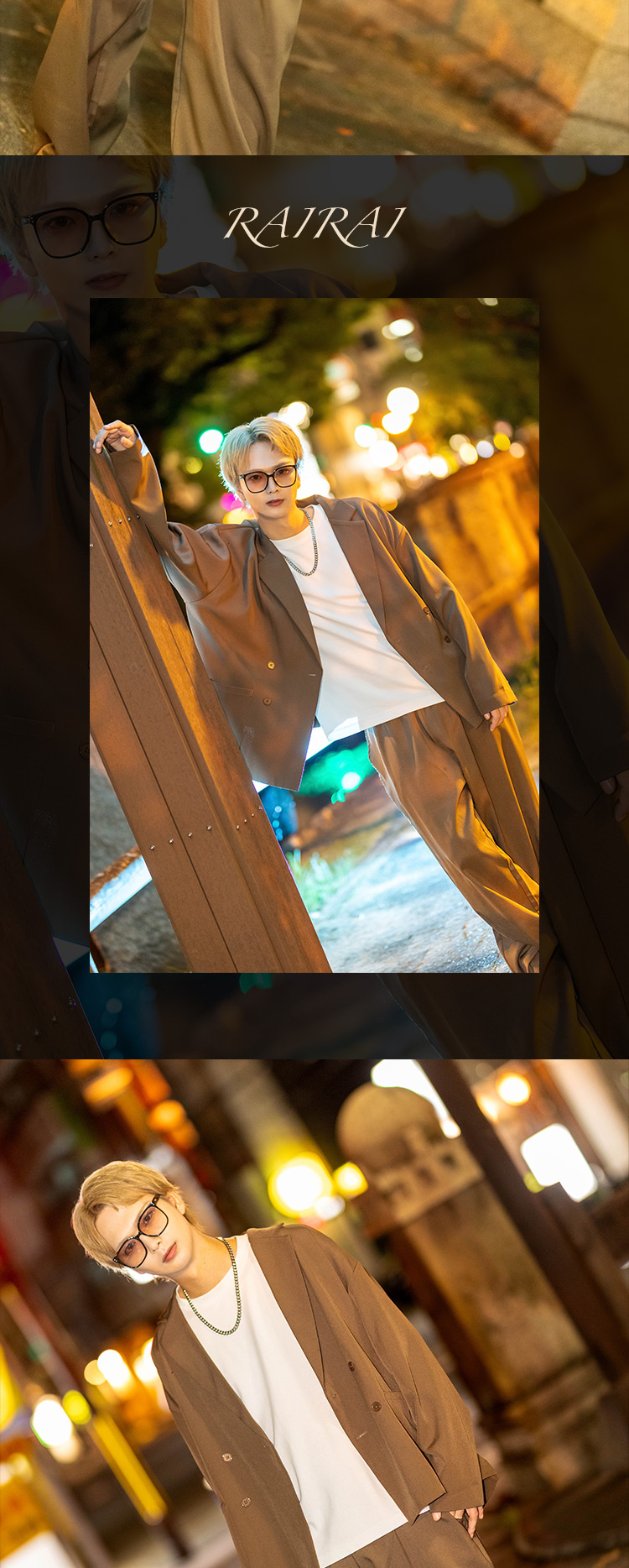 エモーショナルに、岡山の夜。『ROX』の美形3人組がグラビアに登場!!