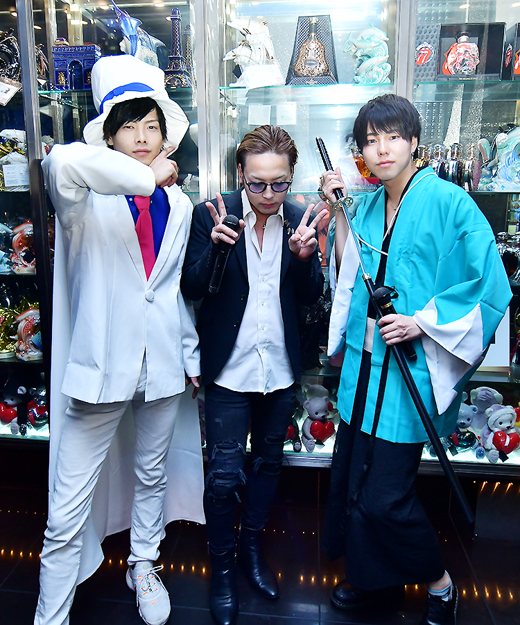 異色のイケメン3人がコラボ!! ポーズも慣れたもの!!